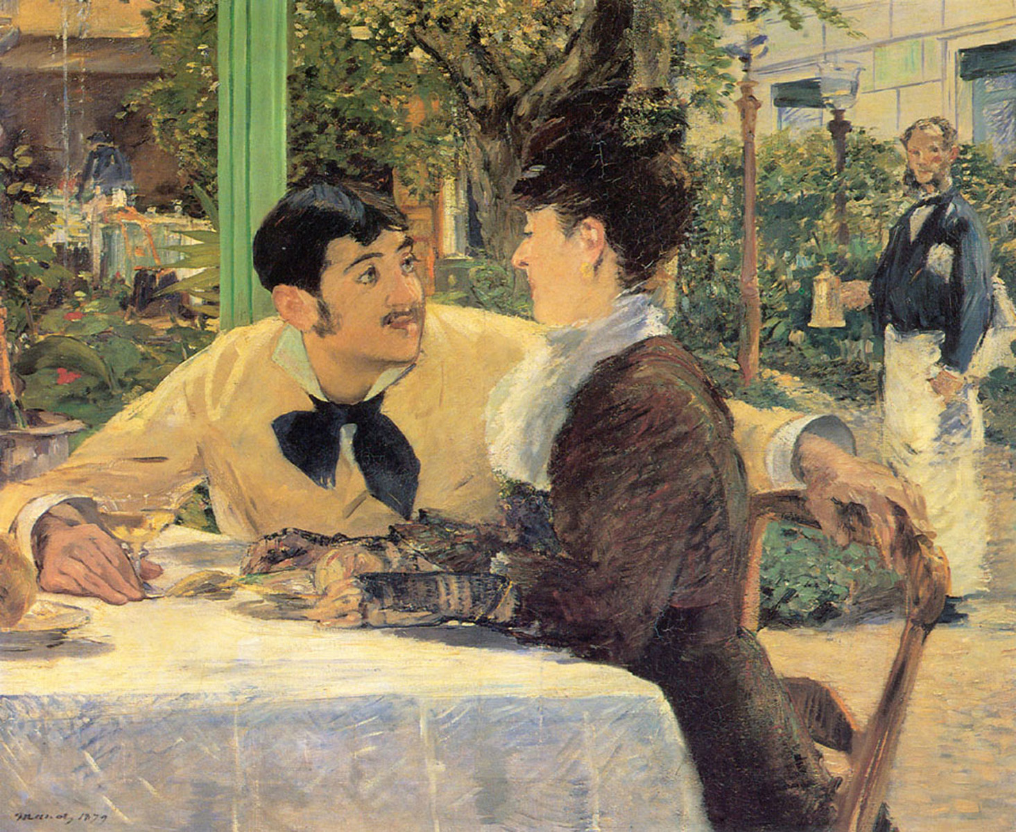 Chez Le Pere Lathuile by Edouard Manet, 1879